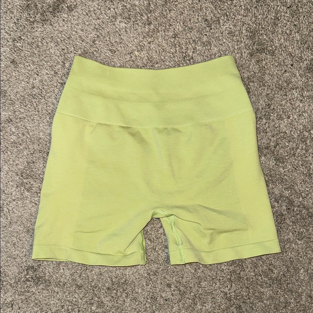 Alphalete Amplify Lime Green  Biker Shorts